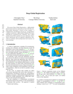 First page of the Deep Global Registration paper